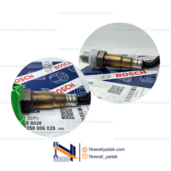 سنسور اکسیژن بوش (Bosch) آلمان – سوکت سبز کد فنی 028